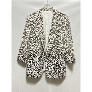 bar lll Womens Large Cheetah Animal Print Blazer